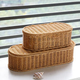 Cesto de Arrumação Boho em Rattan