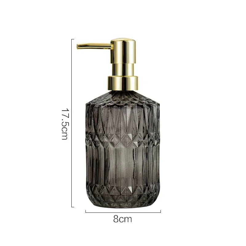 Elegante Doseador de Sabonete em Vidro 400ml