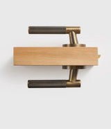 Elegante Conjunto de Puxadores de Porta em Bronze
