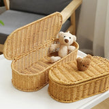 Cesto de Arrumação Boho em Rattan