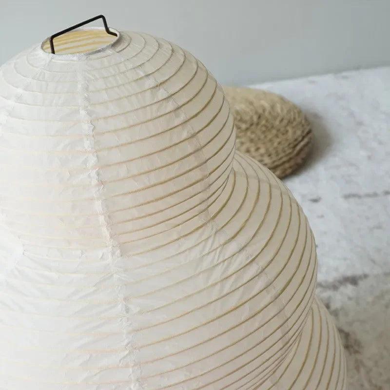 Candeeiro LED Wabi-Sabi em Papel de Arroz
