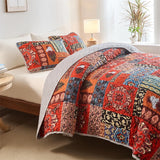 Conjunto de Colcha Patchwork Floral