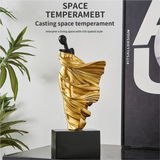 Elegante Escultura Feminina Abstrata