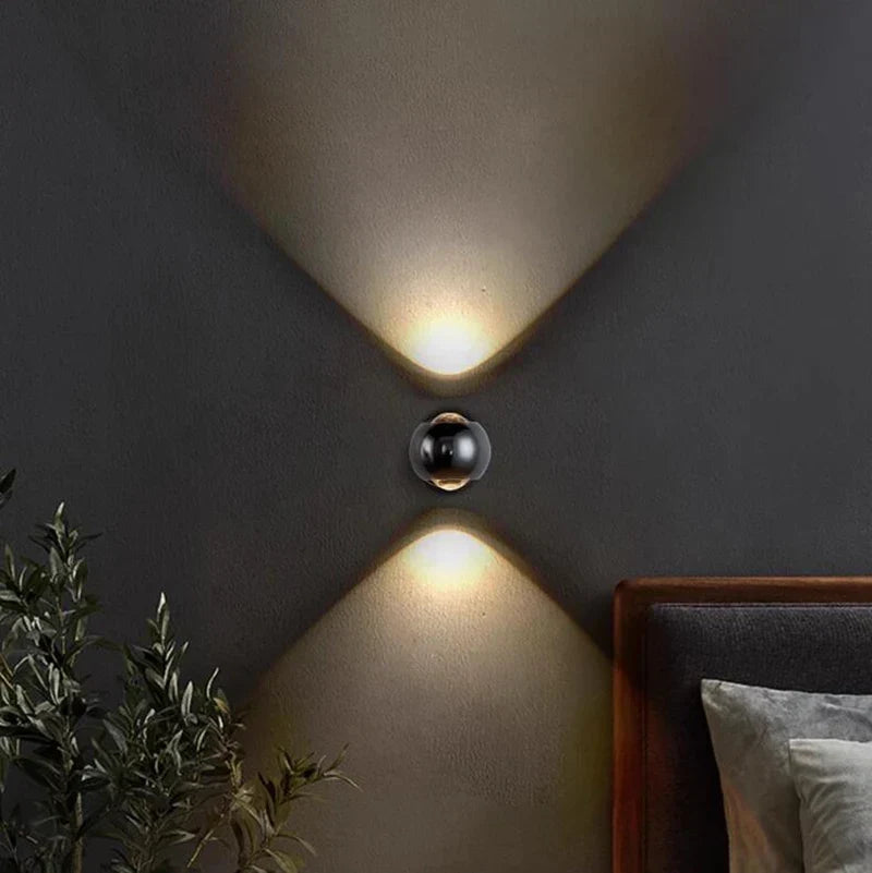 Candeeiro de Parede LED Moderno em Latão