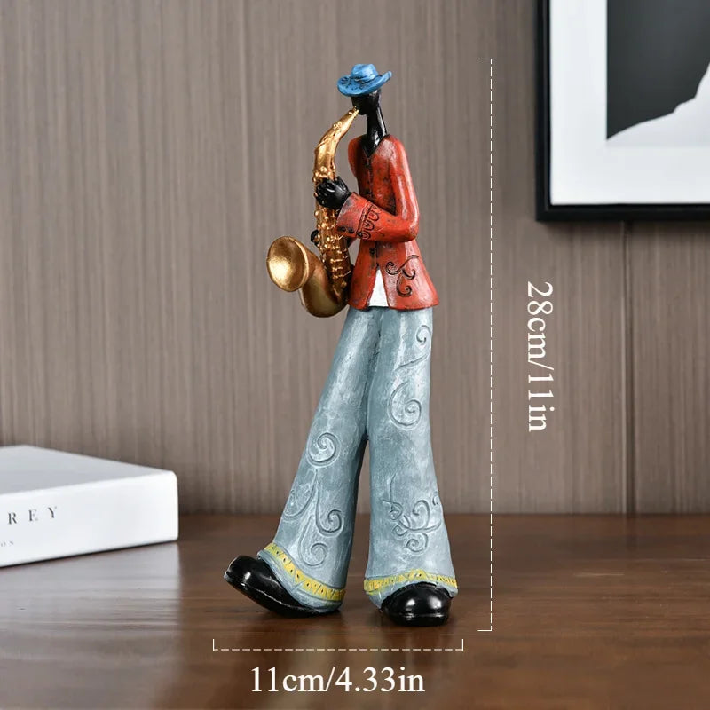 Estátua de Músico Abstrato em Resina