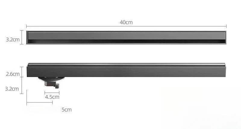 Elegante Ralo Linear de Duche