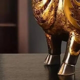 Enfeite de Touro Feng Shui em Cobre