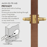 Elegante Conjunto de Puxadores de Porta em Bronze