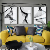 Telas Abstratas a Preto e Branco