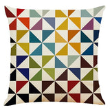 Capas de Almofada Geométricas Coloridas – Conjunto de 4, 45 × 45cm