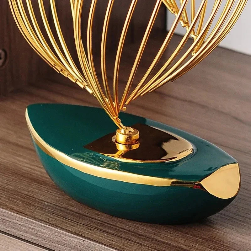 Elegante Escultura Abstrata em Cerâmica