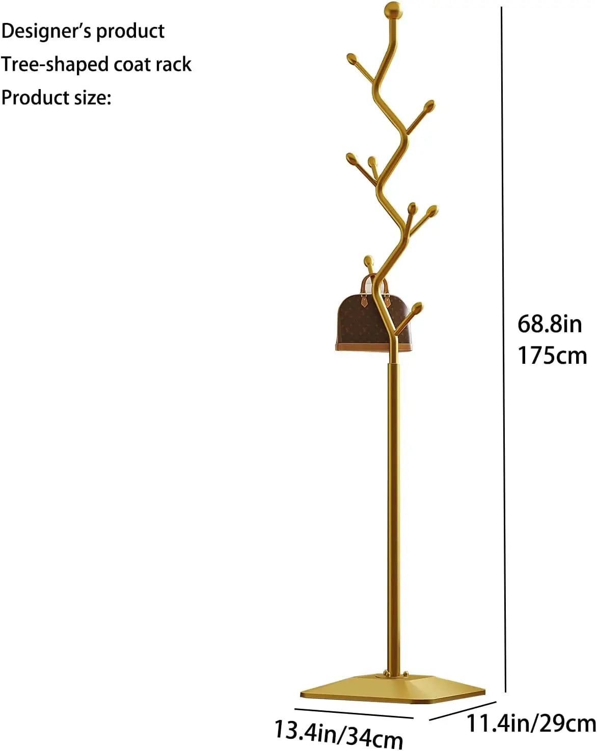 Elegante Bengaleiro em Metal com Design de Árvore