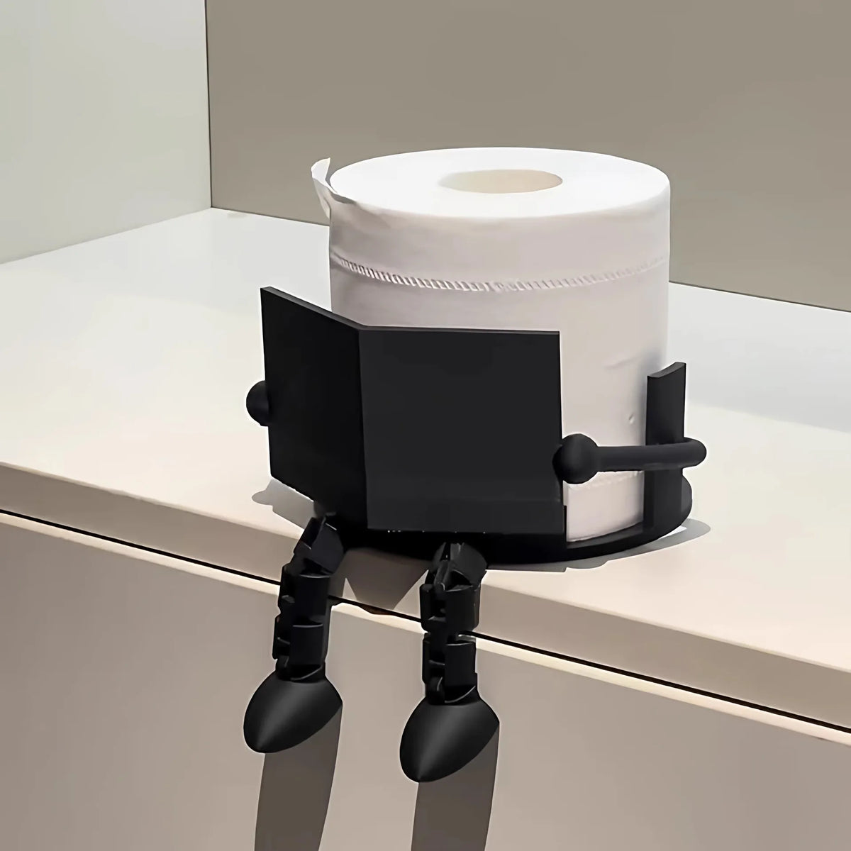 Suporte de Papel Higiénico Divertido – Organizador Criativo para a Casa de Banho