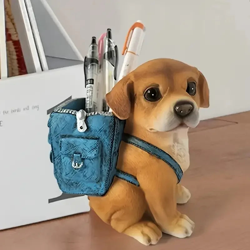 Adorável Porta-Canetas Cachorrinho