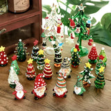 Encantadores Enfeites de Pai Natal em Vidro