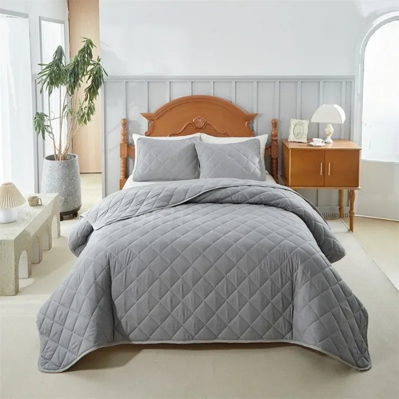 Elegante Conjunto de Colcha Acolchoada