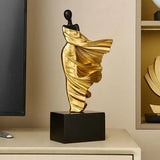 Elegante Escultura Feminina Abstrata