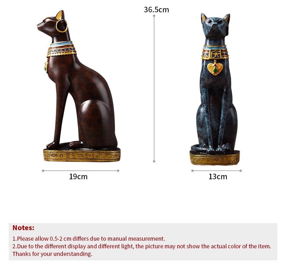 Escultura de Gato do Antigo Egito Bastet