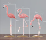 Escultura de Flamingo Rosa Fleur