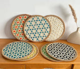 Individuais Entrançados em Rattan Natural – 30cm