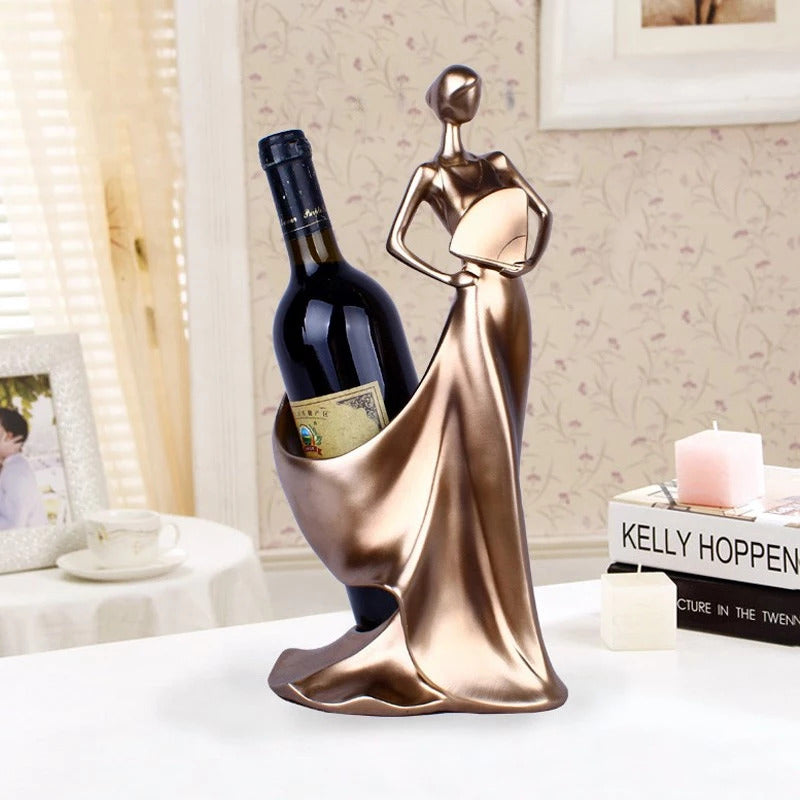 Suporte para Garrafa de Vinho Dama Elara