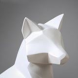 Escultura de Raposa Geométrica Lumi