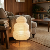 Candeeiro LED Wabi-Sabi em Papel de Arroz