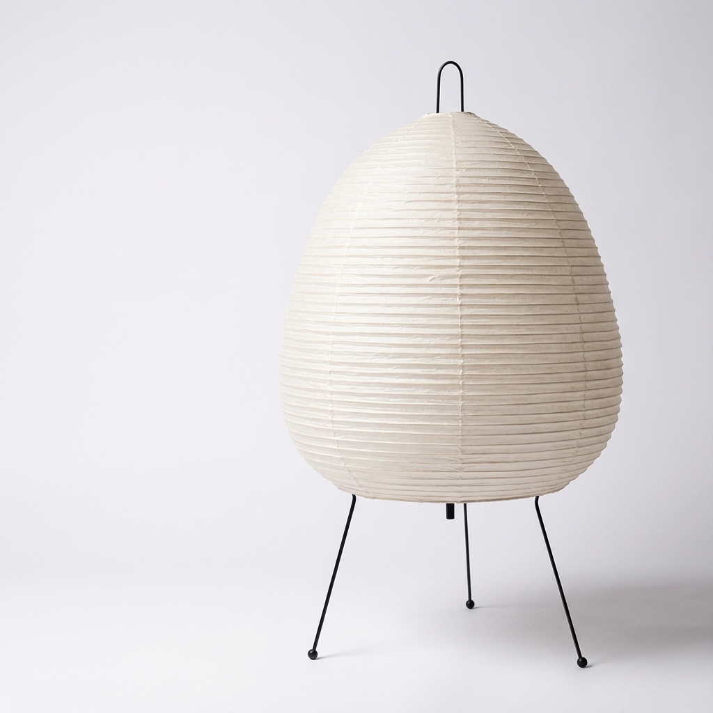 Candeeiro de Mesa LED Wabi-Sabi em Papel de Arroz