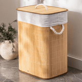 Cesto de Roupa em Bambu com Tampa – 60cm