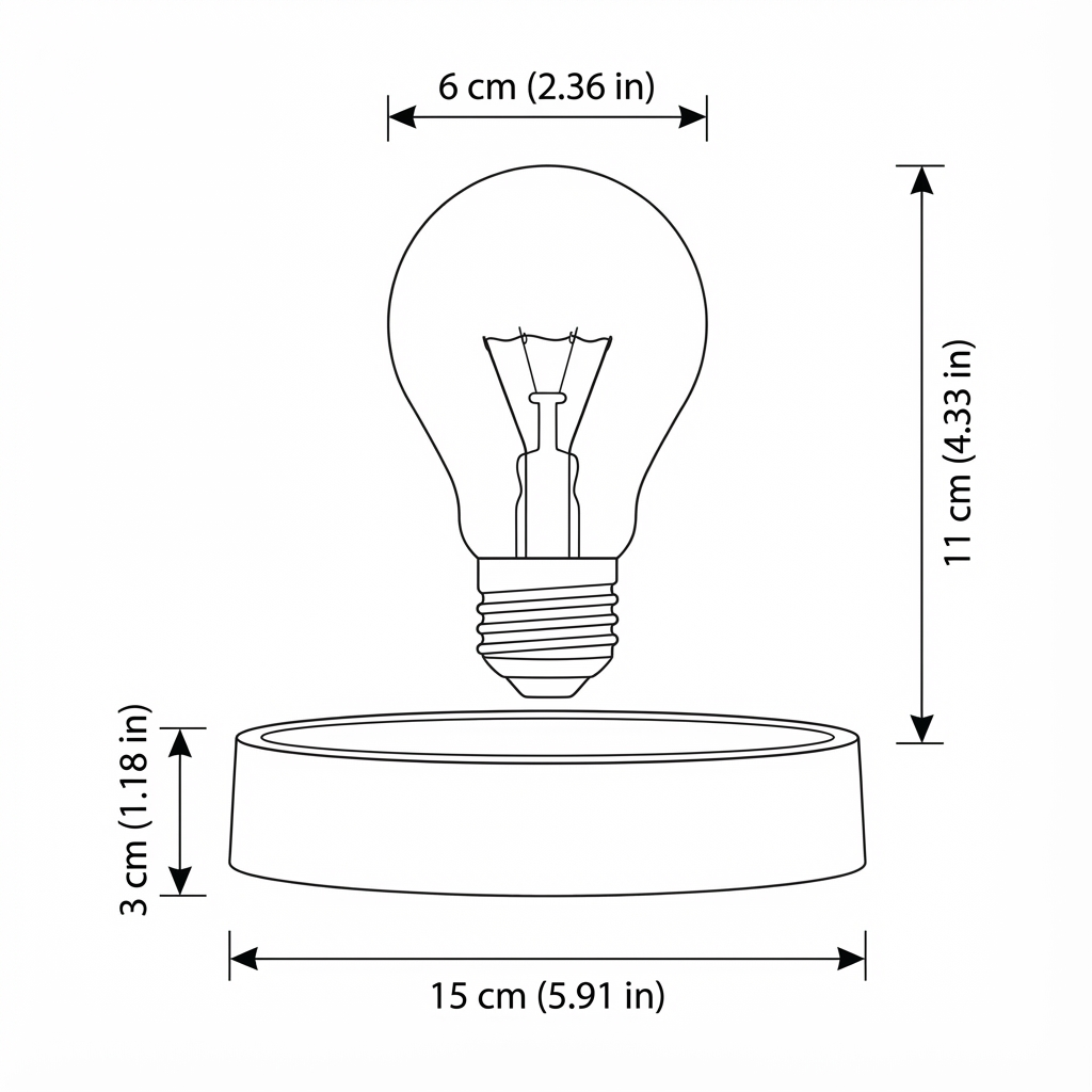 Candeeiro de Mesa LED Magnético Flutuante