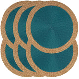 Conjunto de 6 Individuais Redondos Entrançados – 38cm