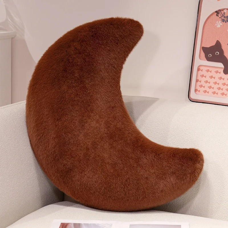 Almofada de Peluche Lua Crescente – Macia e Aconchegante