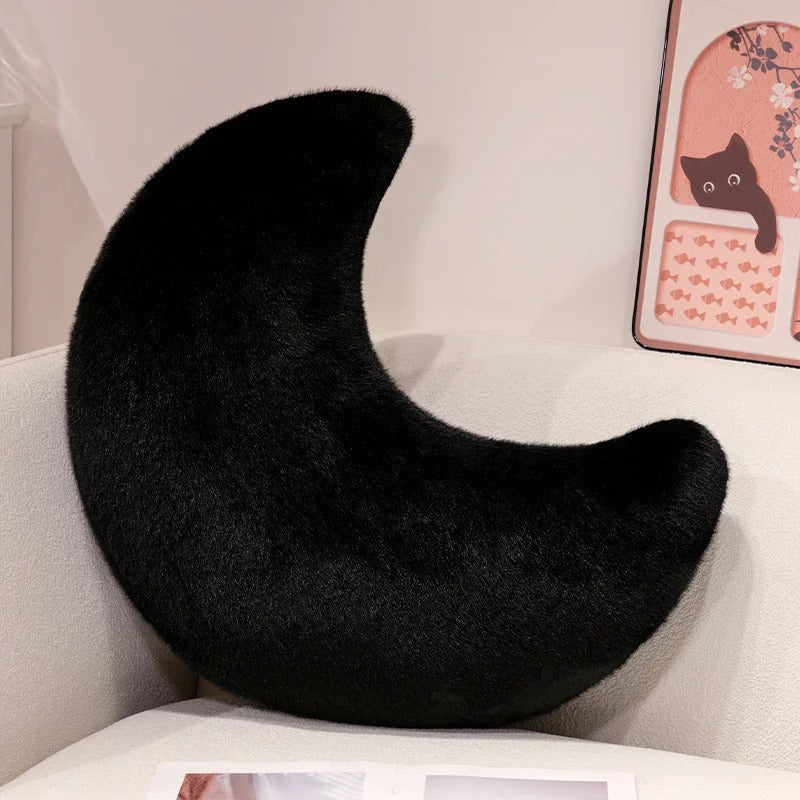 Almofada de Peluche Lua Crescente – Macia e Aconchegante