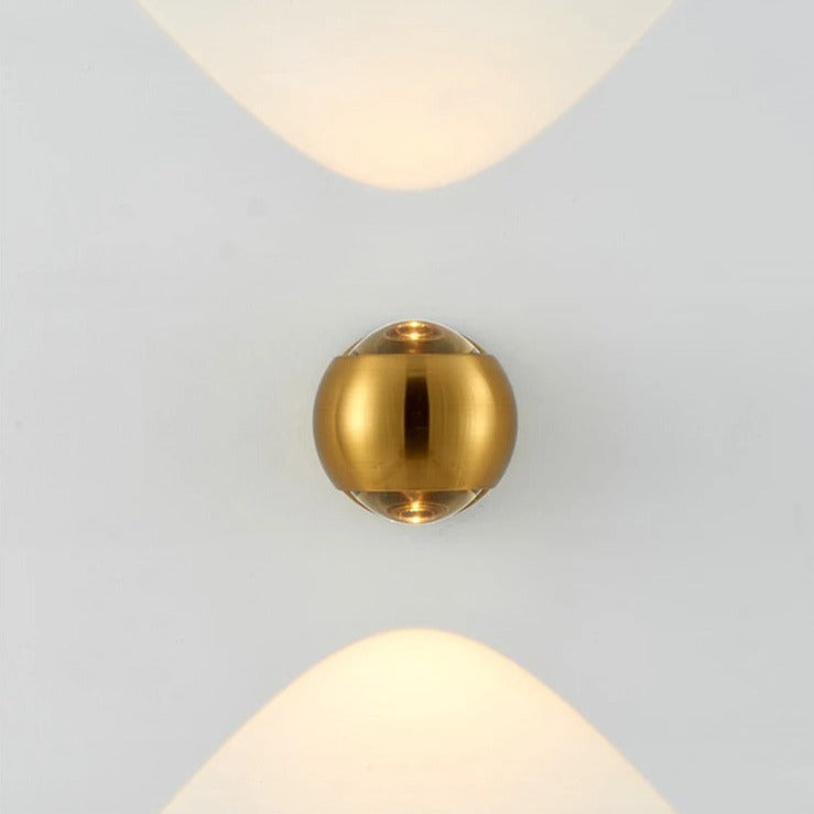 Candeeiro de Parede LED Moderno em Latão