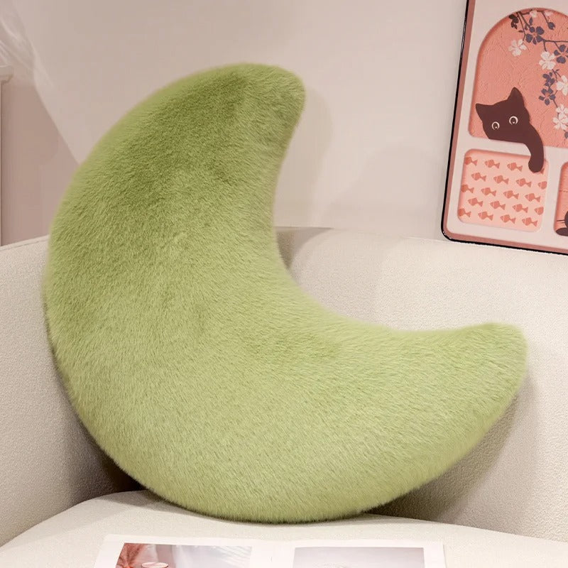 Almofada de Peluche Lua Crescente – Macia e Aconchegante