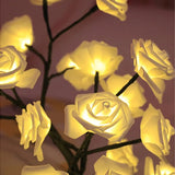 Candeeiro de Mesa Árvore de Rosas LED – Luz Decorativa USB 45cm