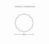 Individuais em Pele Sintética Onda Floral – 34cm