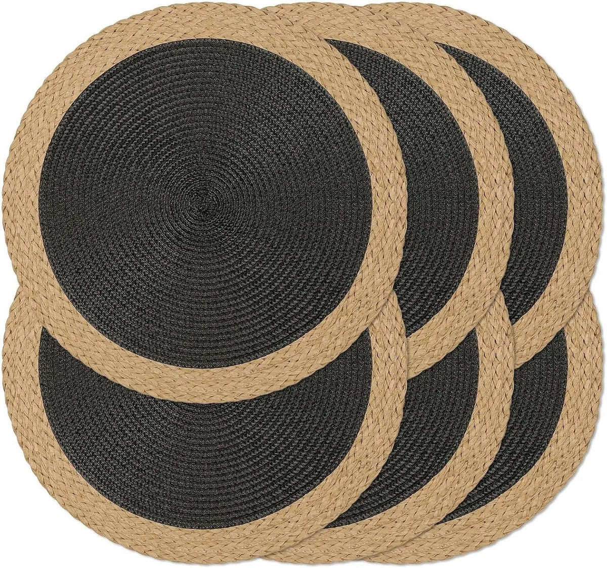 Conjunto de 6 Individuais Redondos Entrançados – 38cm