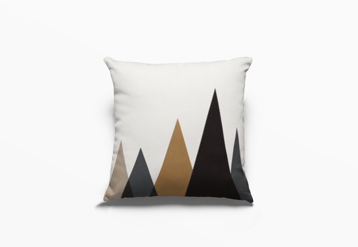 Capas de Almofada Geométricas em Linho – Conjunto de 4, 45 × 45cm