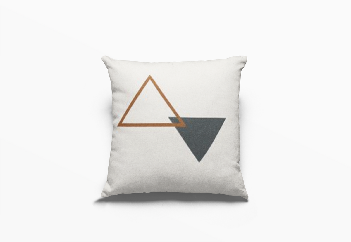Capas de Almofada Geométricas em Linho – Conjunto de 4, 45 × 45cm