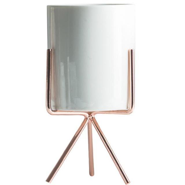 Vasos de Cerâmica para Flores com Suporte Moderno