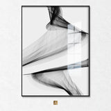 Telas Abstratas a Preto e Branco