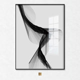 Telas Abstratas a Preto e Branco