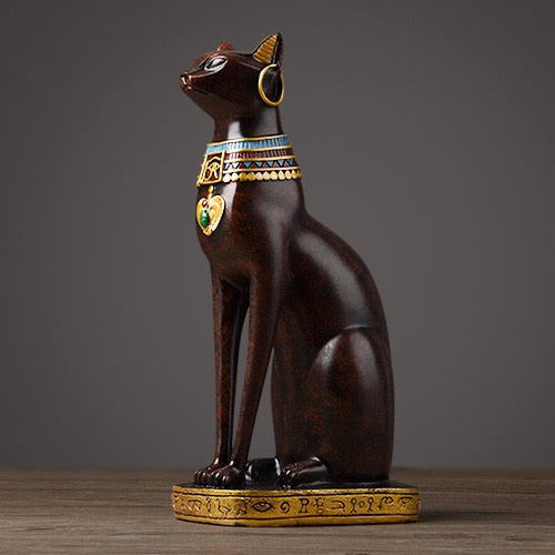 Escultura de Gato do Antigo Egito Bastet