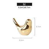 Estatueta de Pássaro Dourado Aurelia