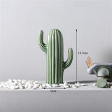 Escultura de Cato em Cerâmica Verde Saguaro